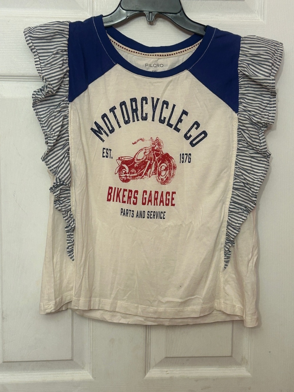 Pilcro Reworked Ringer Tee XXS Oversized - Picture 2 of 6